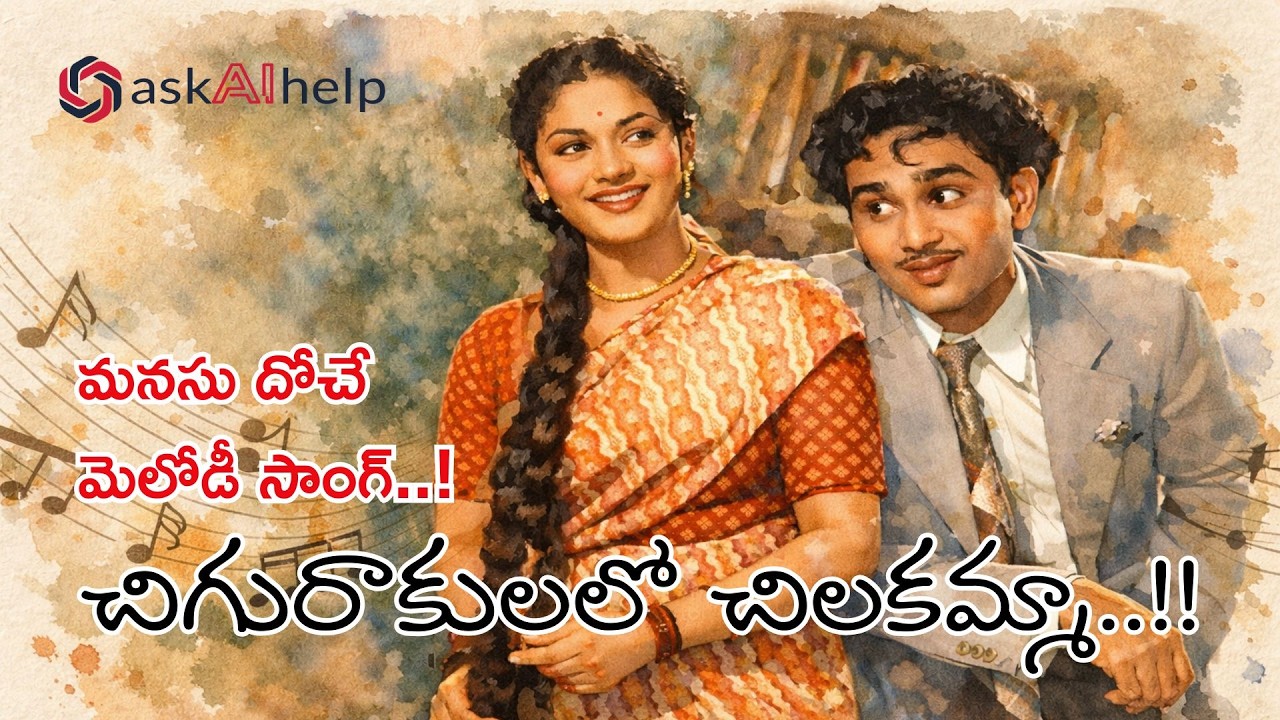 Chigurakulalo Chilakamma 🎶 Timeless Telugu Melody | Donga Ramudu Movie Song | #AiNimble #viral