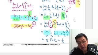 Herman Yeung - M2 Intensive Course 精讀課程 - Chapter 5E1 ((6)~(7)), 5E2,5E3 : e & limit e與極限