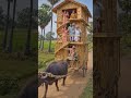 भैंस से चलने वाला घर 😲 | पूरा परिवार रहता है इस चलती फिरती बस में!#viral​ #short​ #shortvideo​ 📝