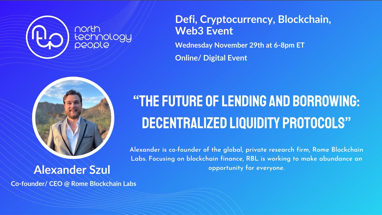 Alexander Szul, Co-founder/ CEO, Rome Blockchain Labs - Decentralized  Liquidity Protocols