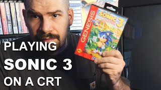 Sonic The Hedgehog 3 for Sega Genesis on a CRT (Memory Lane)