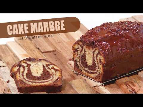 Moist Marble Cake Recipe with Rocher Glaze