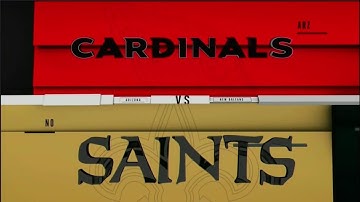 NFL on CBS intro 2019 ARZ@NO