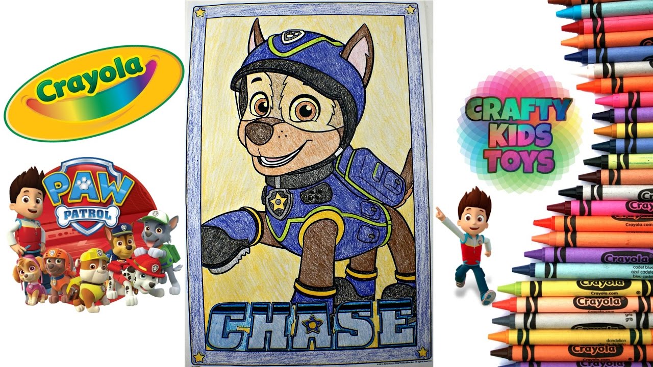  PAW  Patrol  Crayola GIANT Coloring  Page  Coloring  Chase  On 