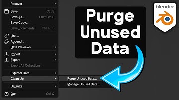 How to Purge Unused Data in Blender