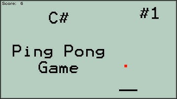 How to Make a Ping Pong Game in C# (#1) [1080p]
