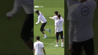 🏆⚽️ Les joueurs du PSG entre concentration et détente à l'entrainement avant de recevoir le Bayern
