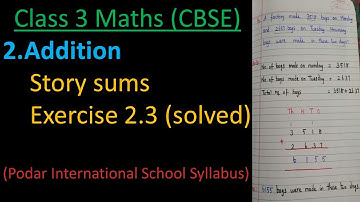 Addition story sums class 3 /Addition word problems class 3 / part 3 / Students Reference.