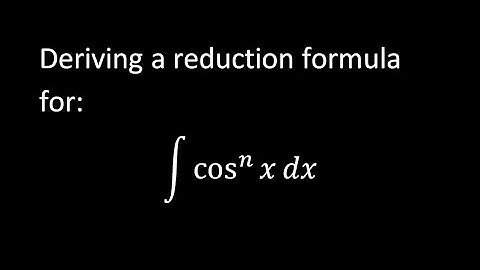 Power reduction formula for integrating cos^n(x)