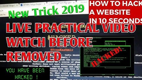 Hacking website using SQL Injection Live Practical Video