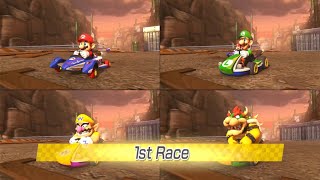 Mario Kart 8 Deluxe 4 Player Gameplay Bullet Bill Only Item 4K