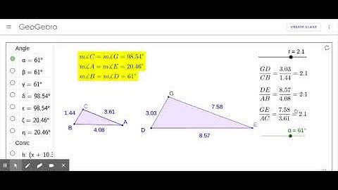 SSS Similarity – GeoGebra