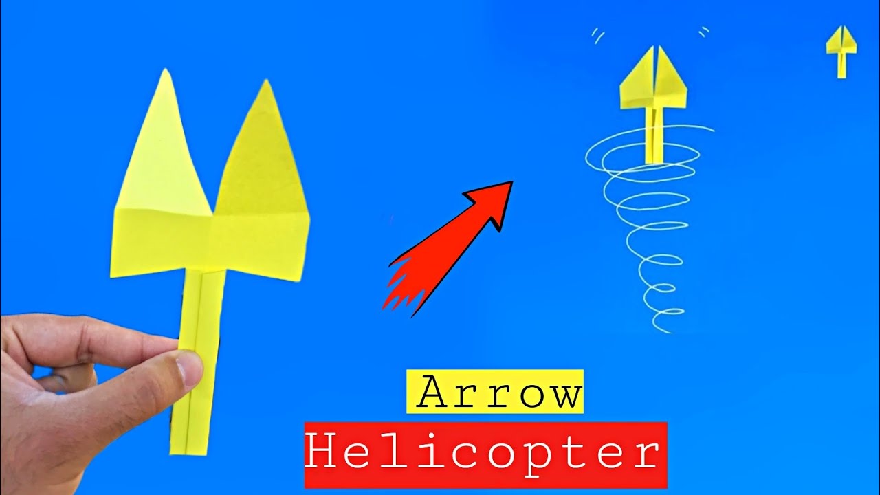 Simple Flying Paper Toy Helicopter, toy helicopter ka video, flying