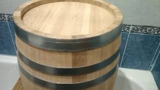 видео: Дубовая бочка 50 л. Ставропольский бондарь. картинка: Дубовая бочка 50 л. Ставропольский бондарь.
