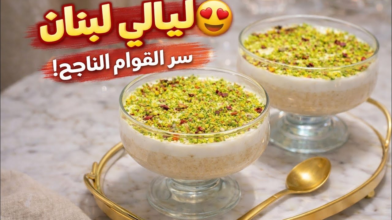 #ترند تحلية ليالي لبنان 💥في 10دقائق سهلة اقتصادية وبنينة 😋