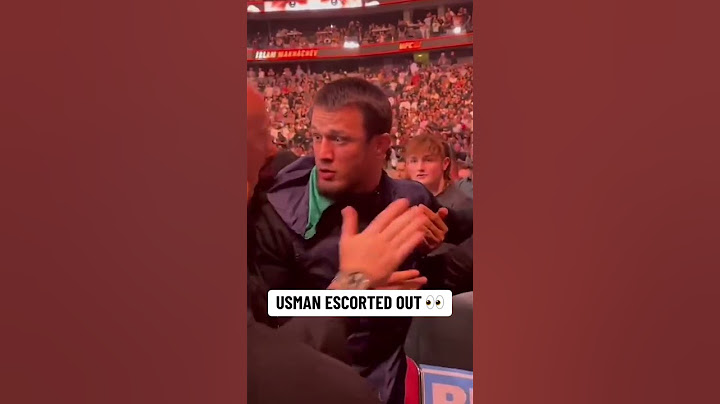 Usman Nurmagomedov was escorted out of the arena 👀 #UFC302 (via CCLegaspi/X)
