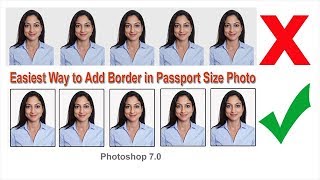 How To Add Border in Passport Size Photo - Photoshop 7.0 🔥🔥🔥 screenshot 4