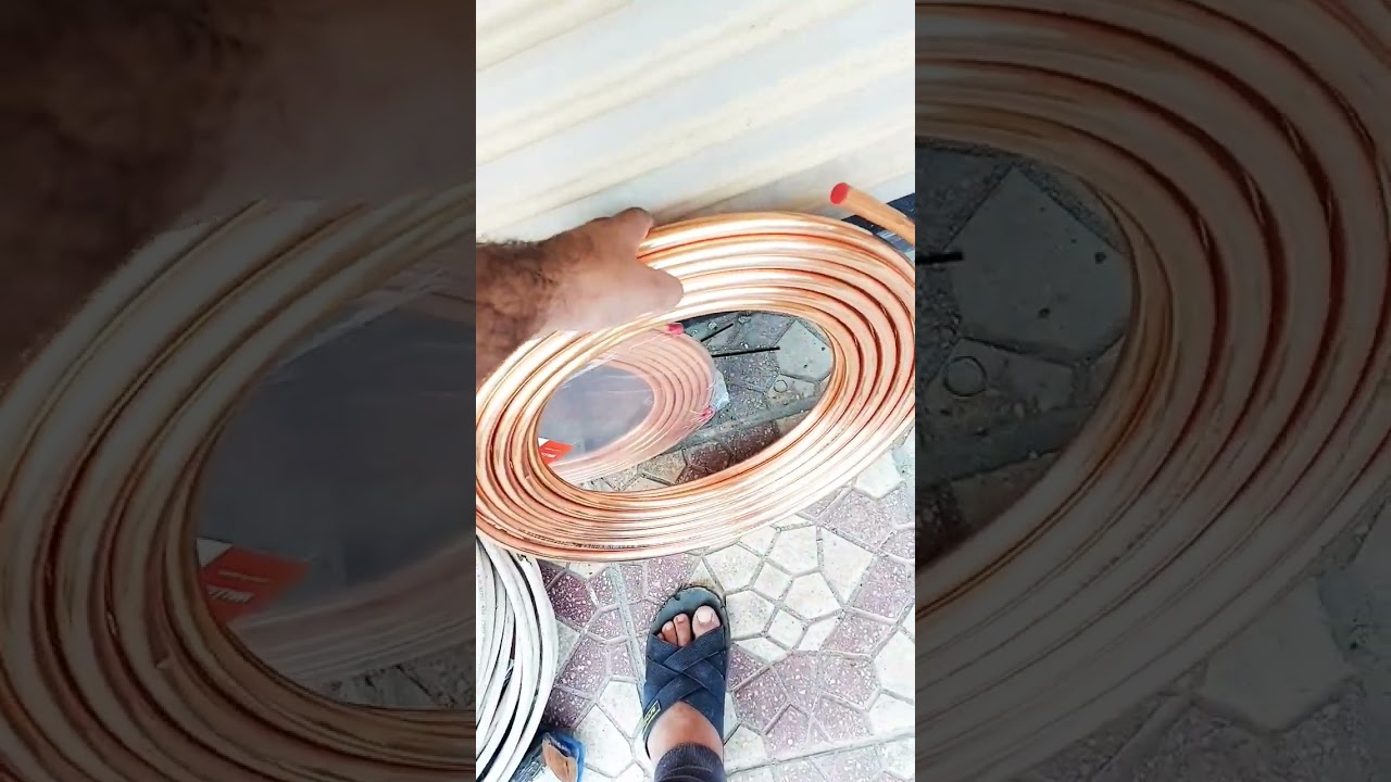 Concealed ac installation part 09 | Airconditioning copper piping 