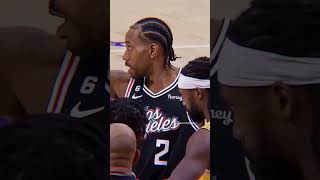 Kawhi ignores Pat Bev’s trash talk 🤣 #shorts
