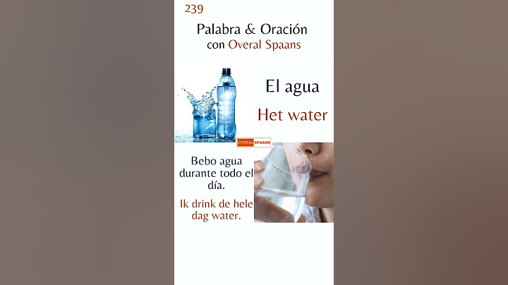 🇪🇸 'Ik Drink De Hele Dag Water' in het Spaans | Zinnetje # 239 #OveralSpaans 🇪🇸