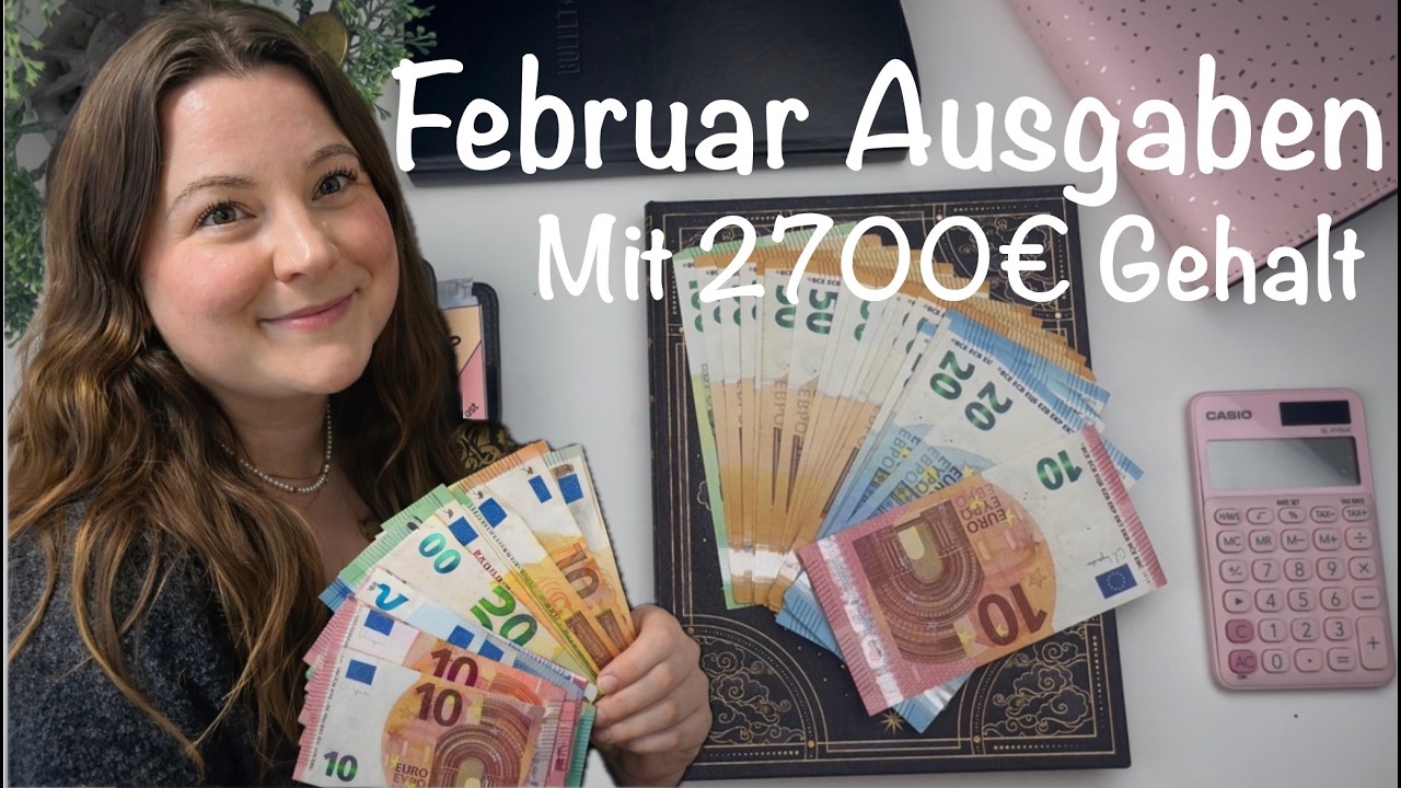 echte Ausgaben im  Februar 2026 // Echte Zahlen // Umschlagmethode