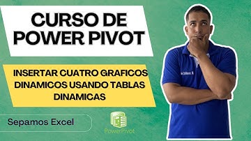 Como Insertar Cuatro Graficos Dinamicos usando Tablas dinamicas con las Power Pivot Cap 14 #excel