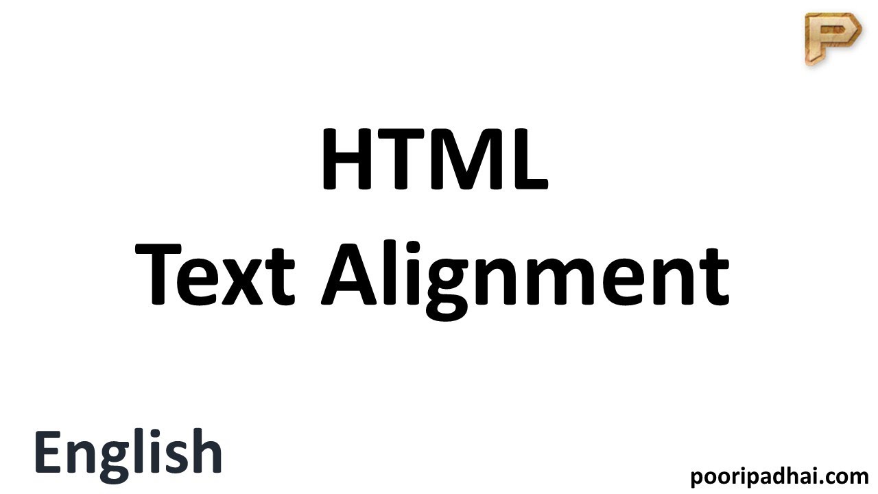 HTML Text Alignment - YouTube