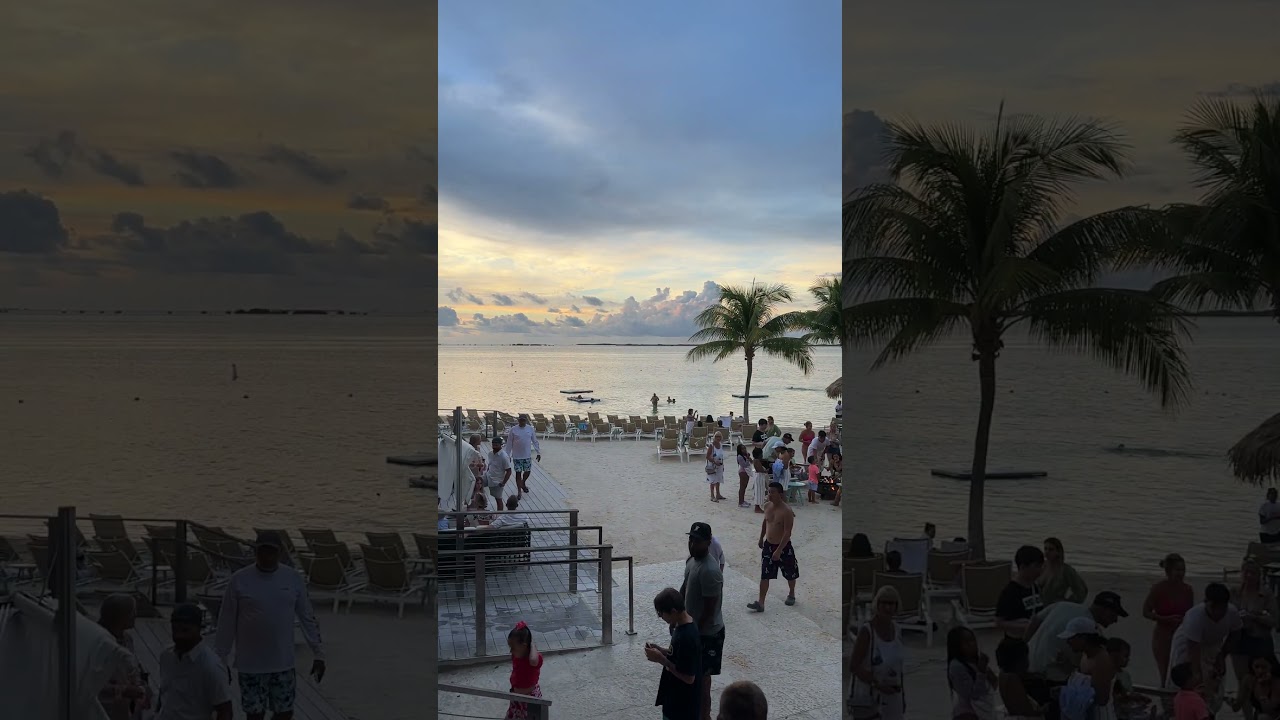 Dusk on the beach at Baker's Cay Key Largo