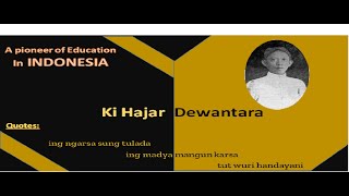 Biography of Ki Hajar Dewantara