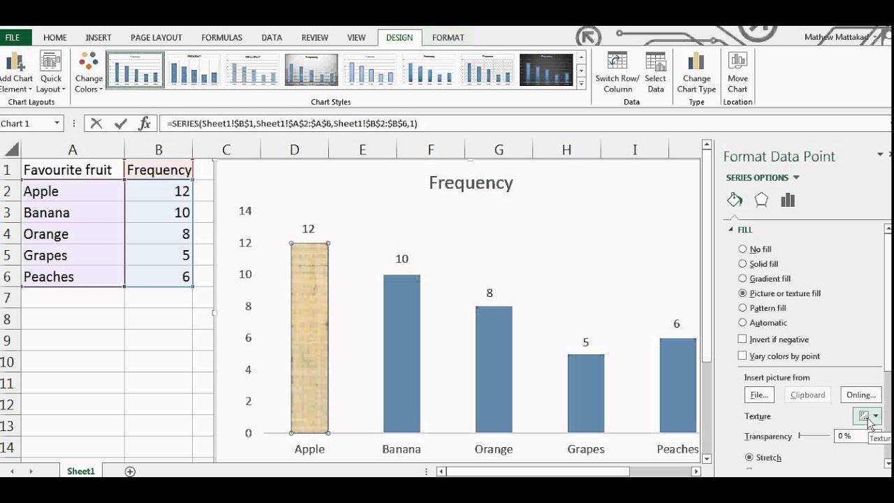 How to draw pictograph using excel  YouTube