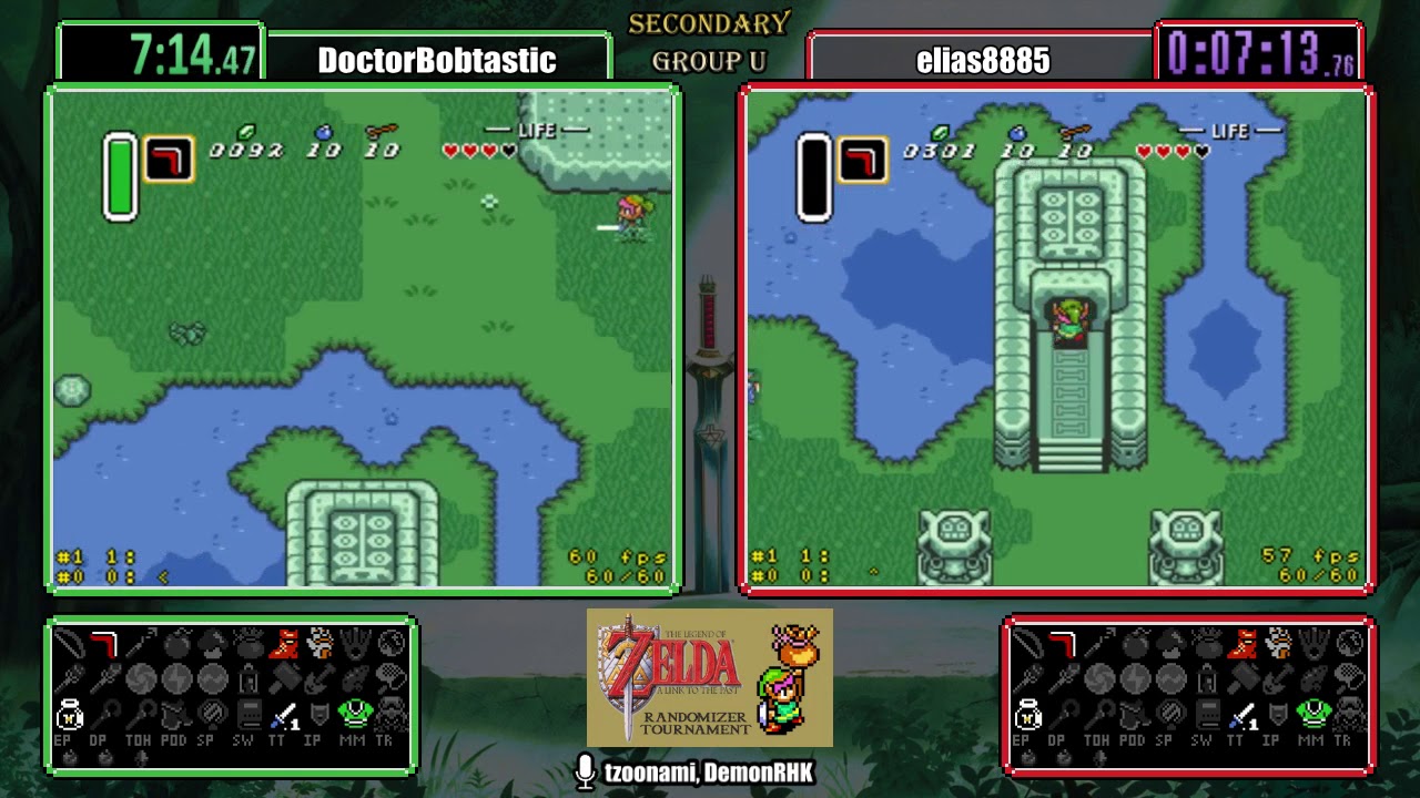 DoctorBobtastic vs elias5891. ALTTP Randomizer Secondary Tournament Fall 2017