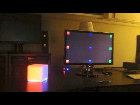 Leap Motion controlled Projection Mapping