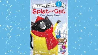 Splat the Cat Blow Snow Blow | Animated SLP Read-Aloud, Questions, & Retell for Kids