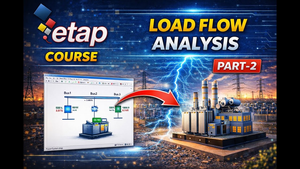 ETAP Course | Load Flow Analysis Explained Step by Step part 2 - YouTube