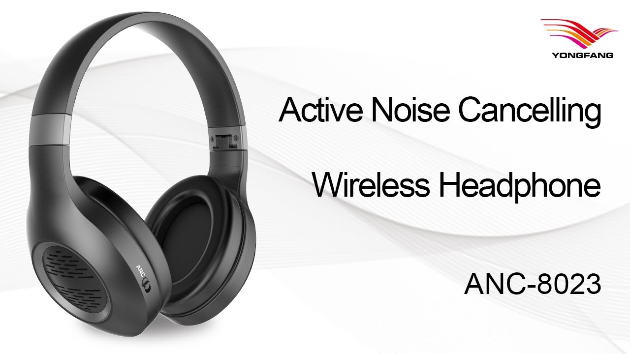 Active Noise Cancelling Wireless Headphones ANC-8023 - YouTube