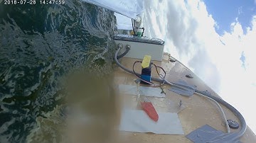 Wind sensor testing on Bray Lake in 23 MPH wind