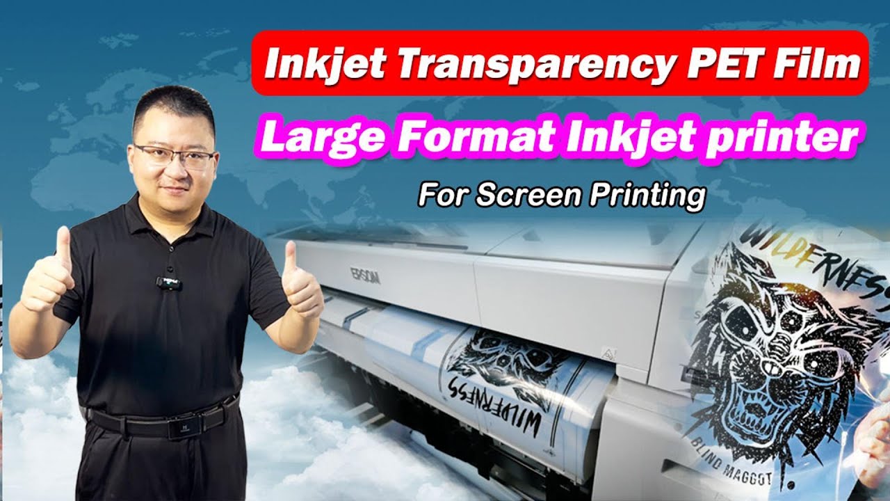 Colorway Inkjet Waterproof Transparency PET Film Large Format Printers for screen printing processes