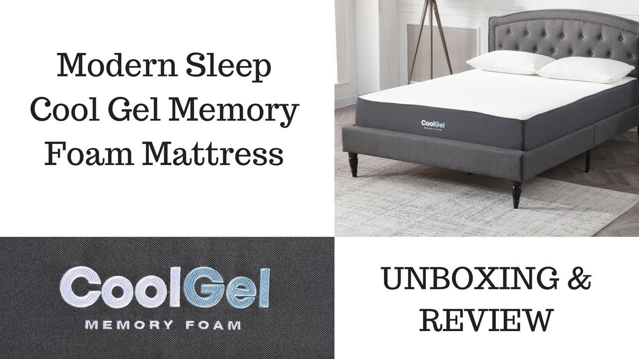 modern sleep cool gel memory foam mattress walmart