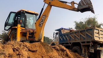Loading Video Of JCB / Backhoe Loading Soil Video