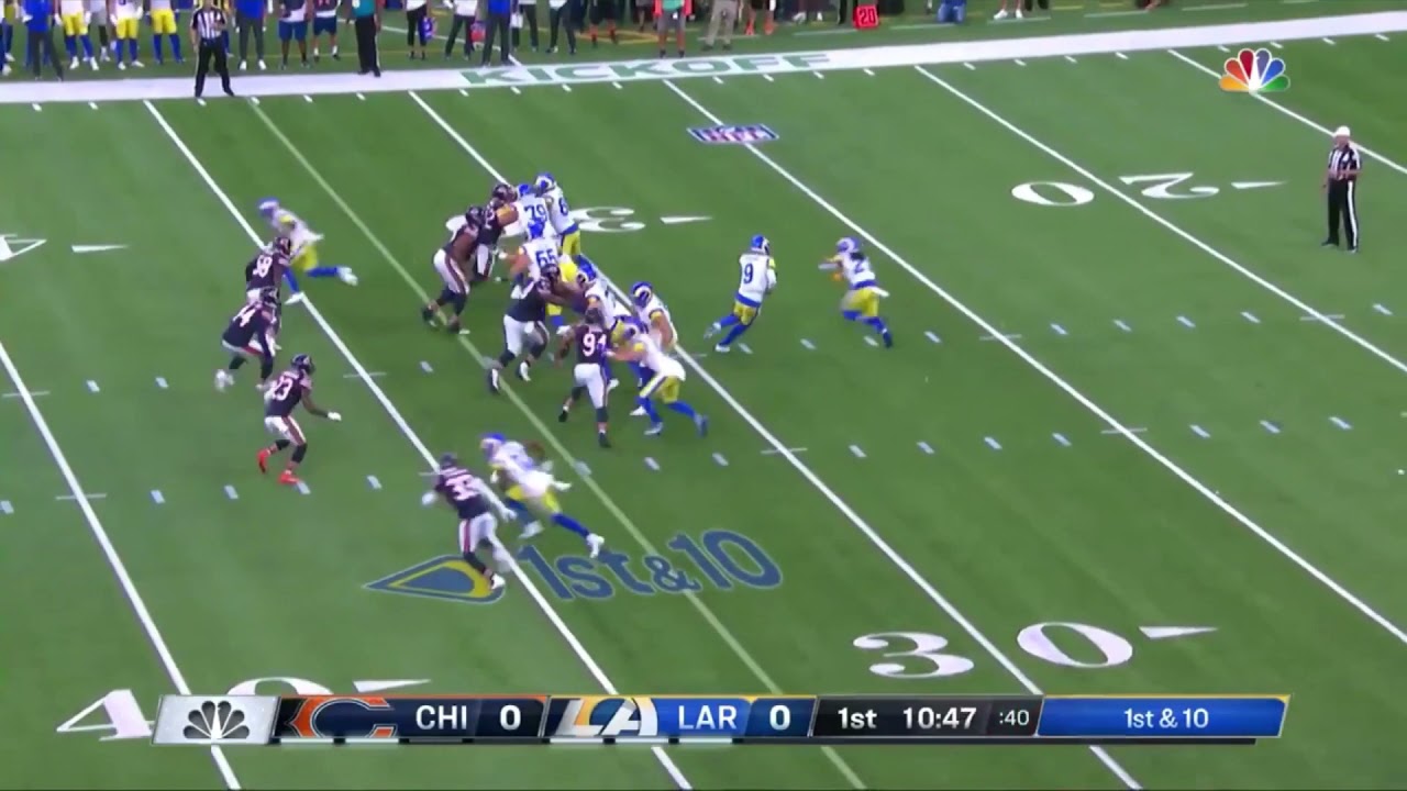 Mathew Stanford Throws A Absolute Bomb For His First Touchdown As A Ram💯