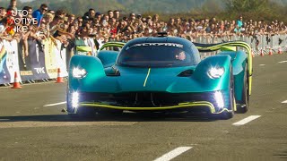 Aston Martin Valkyrie AMR Pro EUROPEAN DEBUT - Start up & Accelerations!