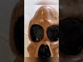 Power Carved Skull Wood Spirit