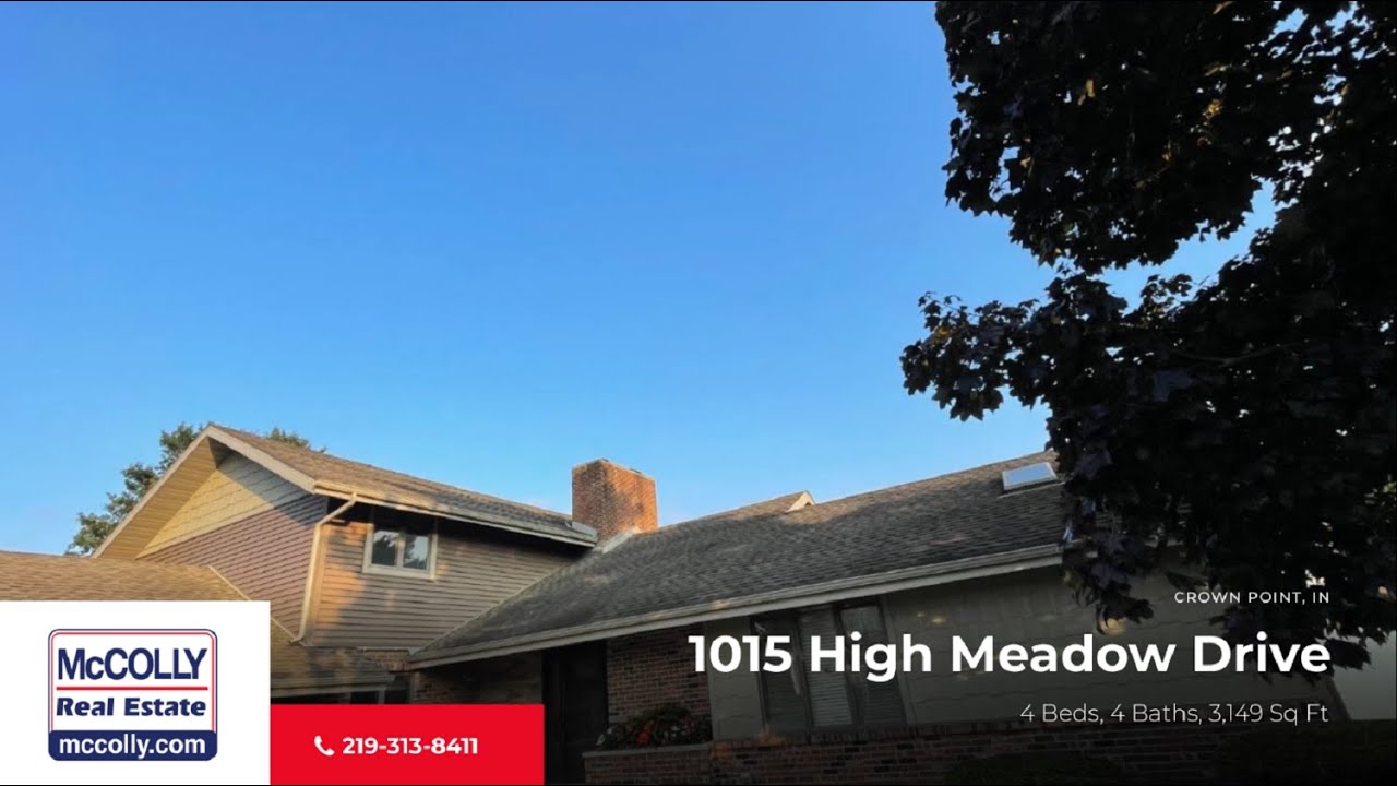 1015 High Meadow Drive, Crown Point, IN MLS 537636 McColly YouTube