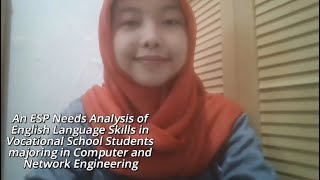 An ESP Needs Analysis of English Language Skills in Vocational School Students