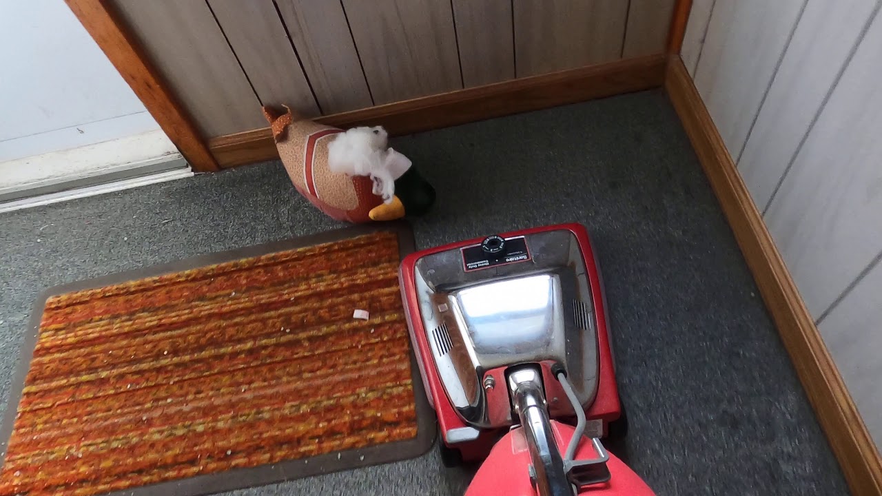 sanitaire vacuuming picking up rock salt YouTube