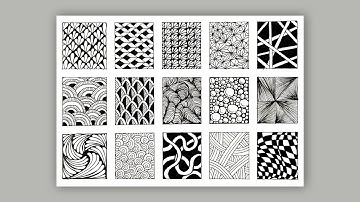 24 easy zentangle patterns for beginners