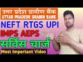 UPGB RTGS &amp; NEFT &amp; IMPS &amp; UPI &amp; AEPS Charges | Uttar Pradesh Gramin Bank RTGS NEFT IMPS Charges 2025