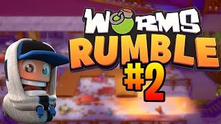 Holy Grenades, Bat Swings & Teamwork! The Essence of Worms Survival! (Worms Rumble Funny Moments)