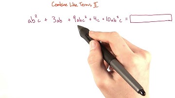 Combine like terms II - Intro Algebra Review