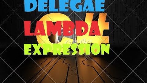 17 .|C# Tutorial In Bangla : || Delegate and Lambda Expression|| in C#.Asp.Net Core